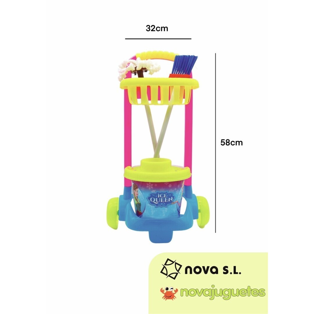 Carrito limpieza ice 32x58cm