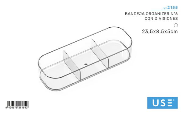 Bandeja organizer nº6 con divisiones