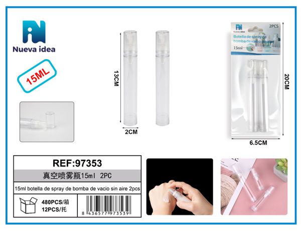 Botella de plastico 2pcs