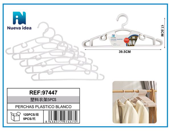 Perchas de plastico m145pcs ,