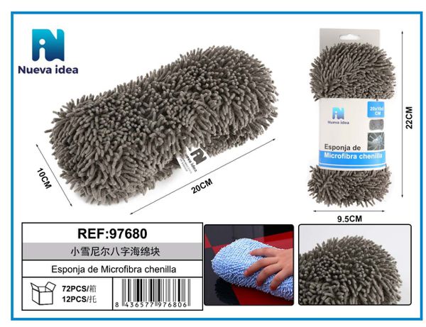 Esponja de microfibra chenilla
