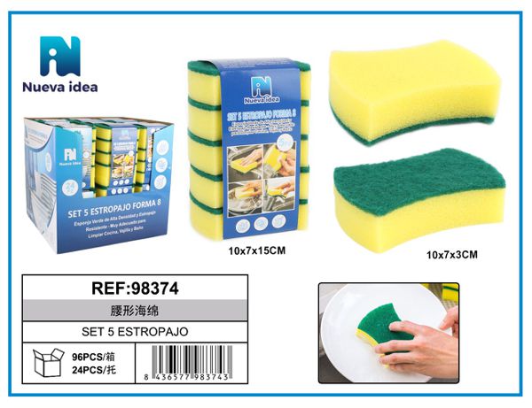 Set 5 estropajo 1v511111mi -