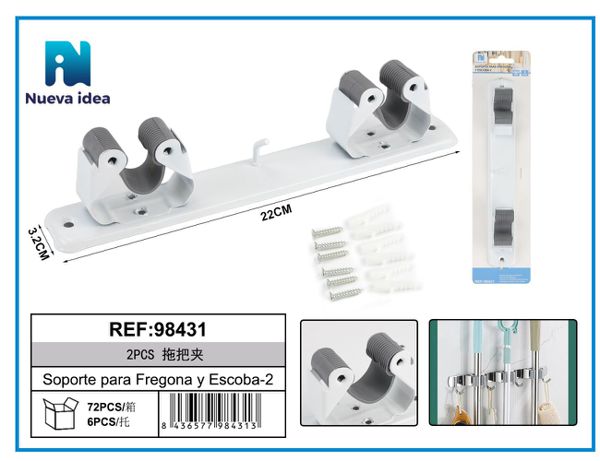 Soporte para fregona y escoba-2 1e1ma 2pcs