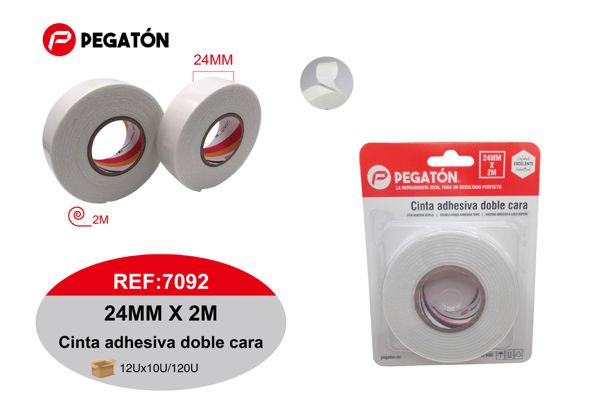 Cinta adhesiva doble cara 2.4x2m