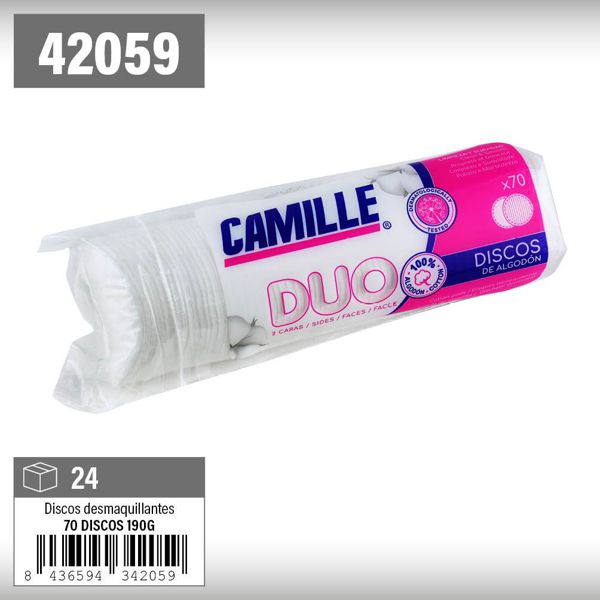 Camille discos desmaquillador 70u