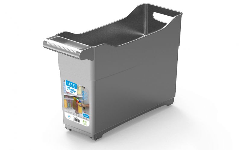 Trolley box nº1 46x16x27 cm plata