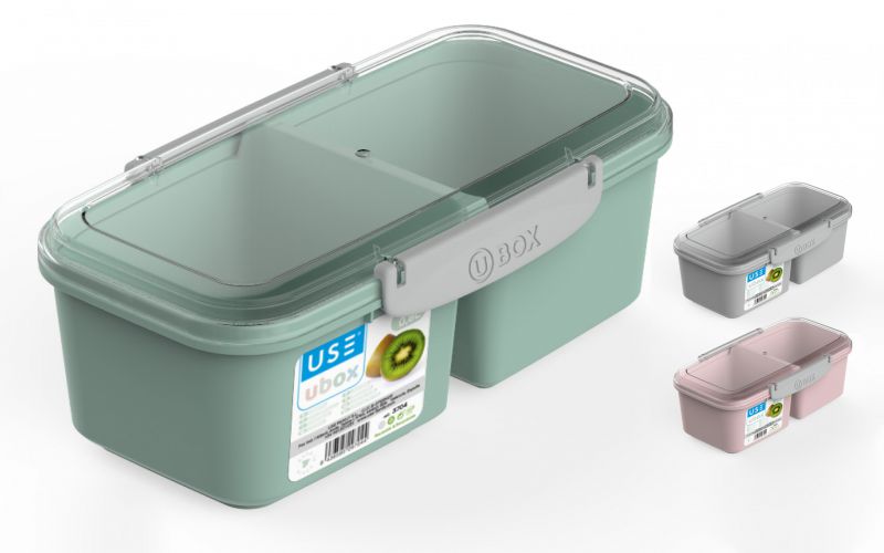 Ubox 0,8l x 2 - duo pastel