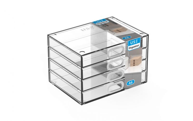 Cajonera organizer a6 - 4 cajones -