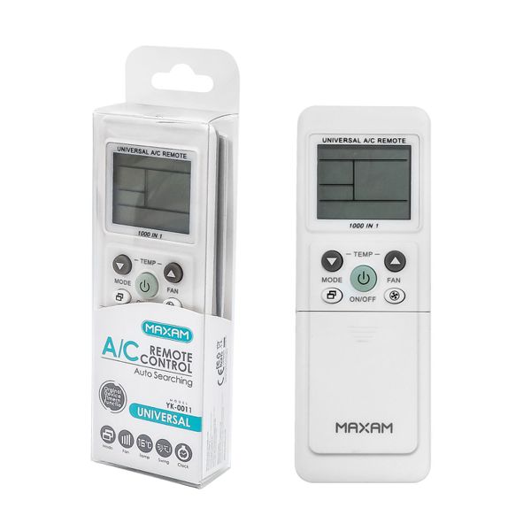 YK-0011 Mando a distancia universal blanco para aire acondicionado (2 piezas*AAA, no incluidas)