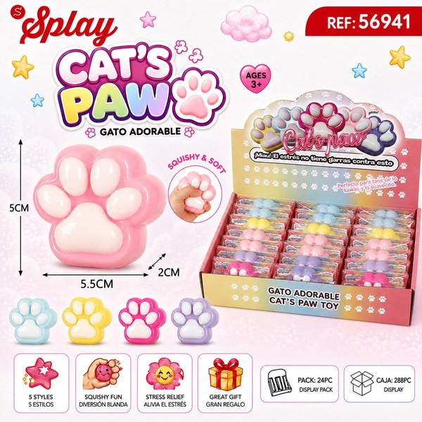 Pata de gato anti-estres 5 colores30g
