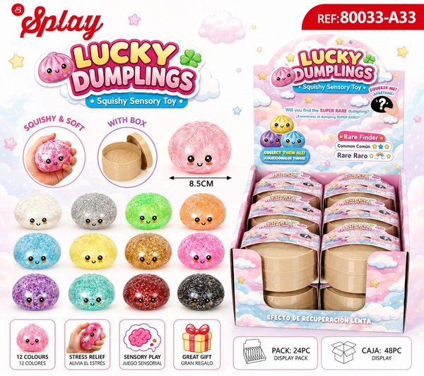 Squishy lucky dumpling bao anti 80033