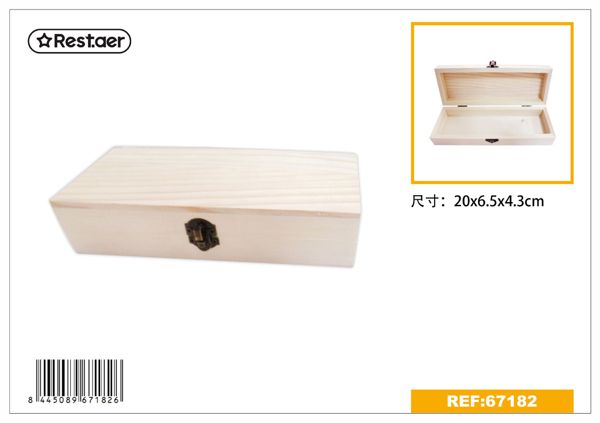 Caja de madera 20*6.5*4.3cm