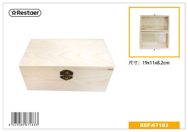 Caja de madera 19*11*8.2cm