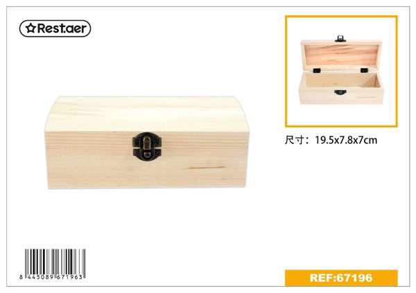Caja de madera 19.5*7.8*7cm