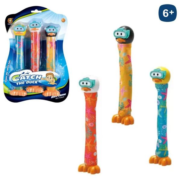 S/3 lanzador piscina bastón pato 19 cm