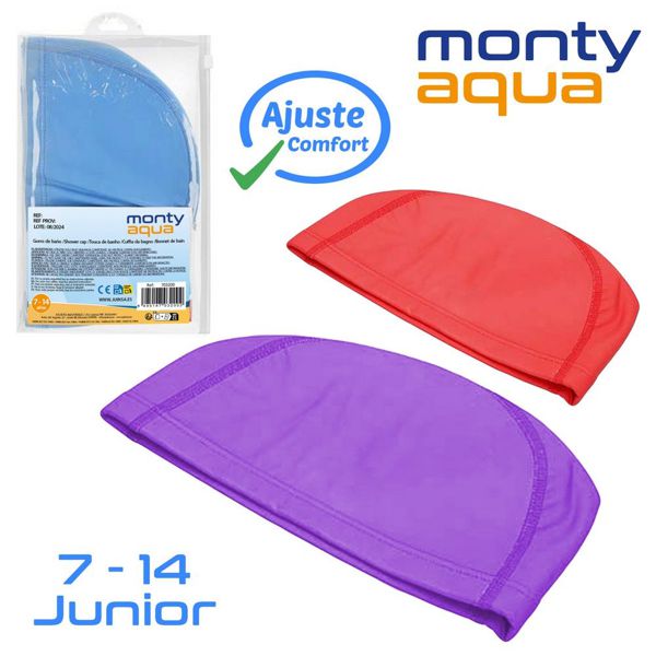 Gorro natación junior 7-14 años 3/c 21 x 19 cm