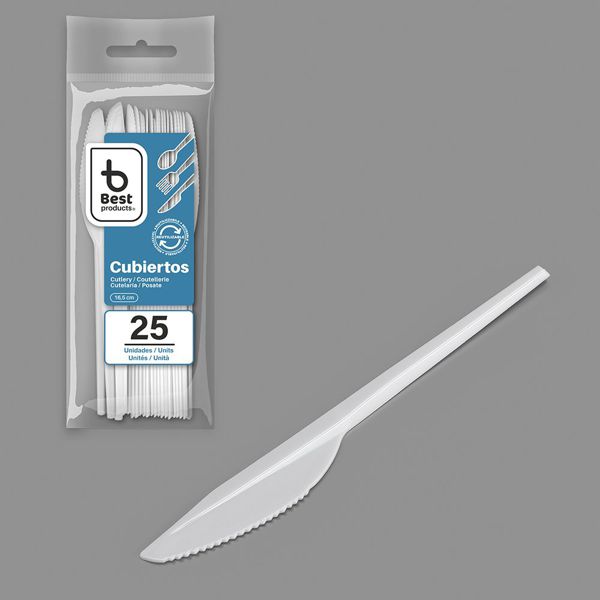 S/25 cuchillo reut. blanco 16,5 cm ps