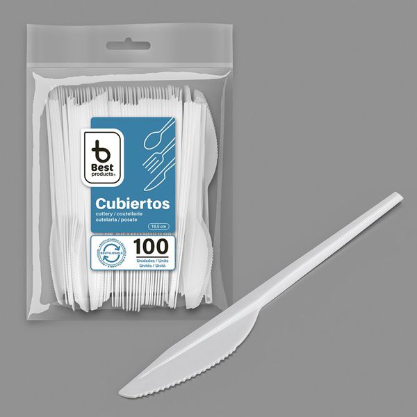 S/100 cuchillo reut. blanco 16,5 cm ps