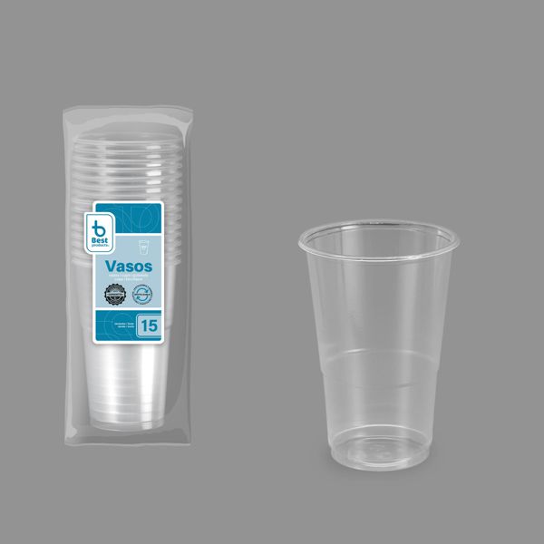 S/15 vaso reutilizable transp. 300 cc pp