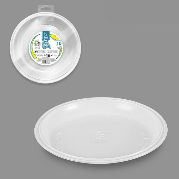 S/10 plato a/c blanco reut. 20'5 cm ps
