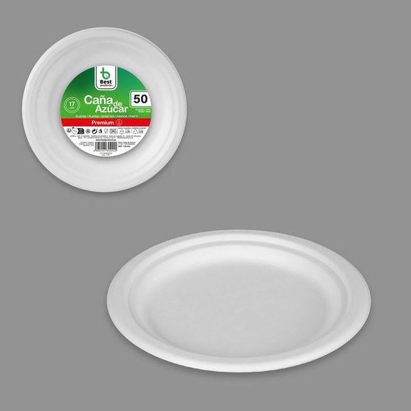 S/50 plato caña de azúcar 17 cm