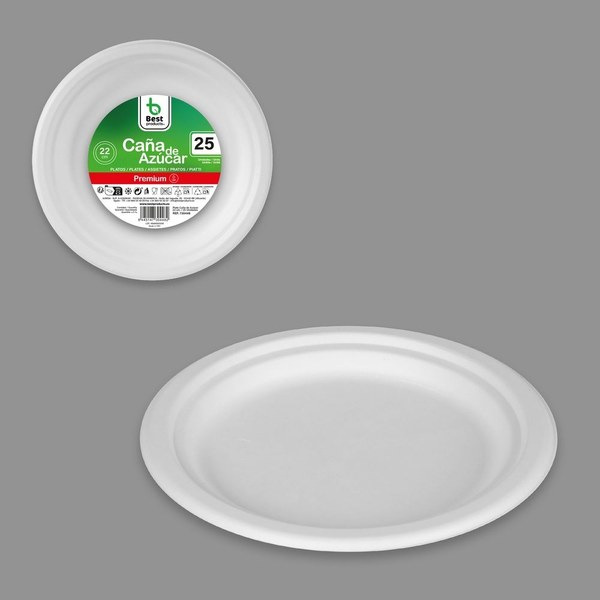 S/25 plato caña de azúcar 22 cm