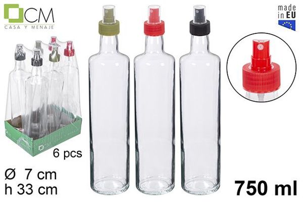Botella cristal redo pulve 750ml