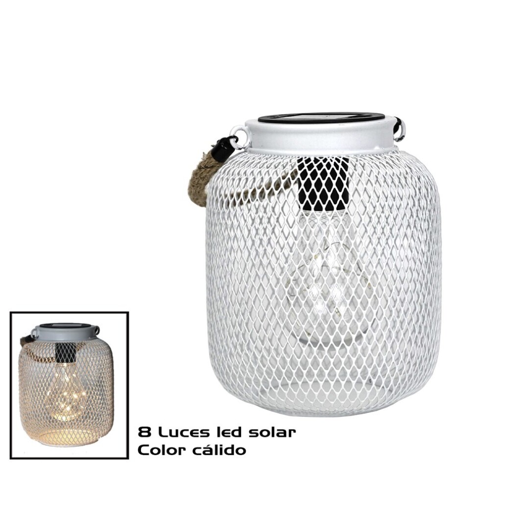Farol blanco helge 14,5x16cm