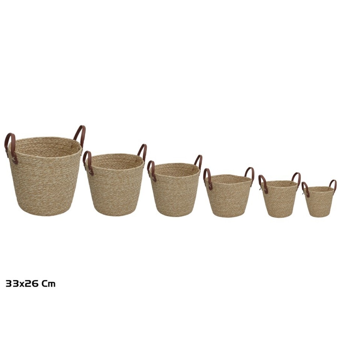 S/6 cesta c/asas teresa 33x26cm