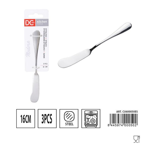 Cuchillo mantequilla modern 3pcs 16cm