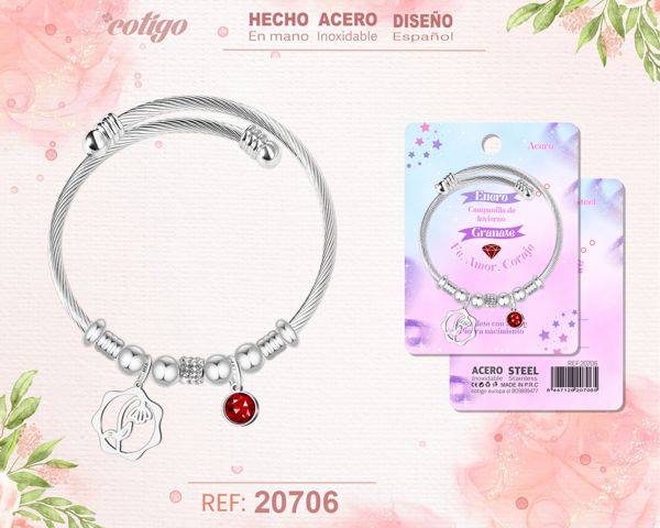 Brazalete acero para mes