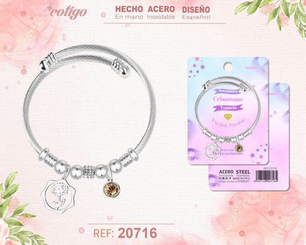 Brazalete acero para mes
