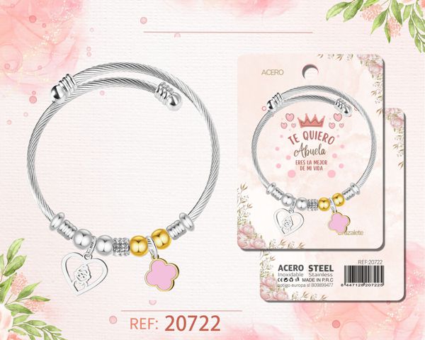 Brazalete acero para abuela