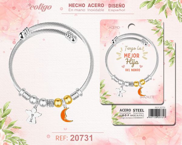 Brazalete acero para hija