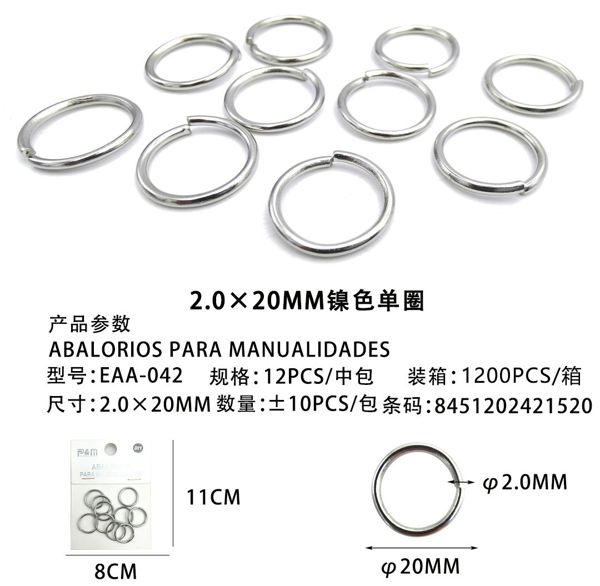 Abalorio 2.0*20mm