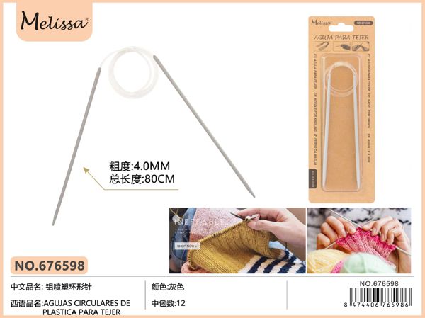 Agujas circulares plastica