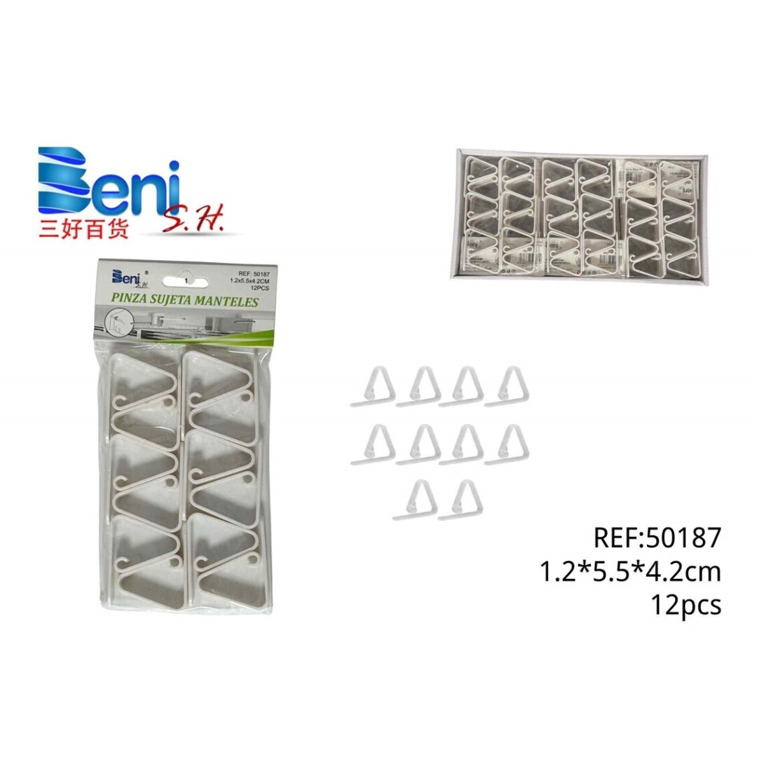 Pinza de manteles 12unds