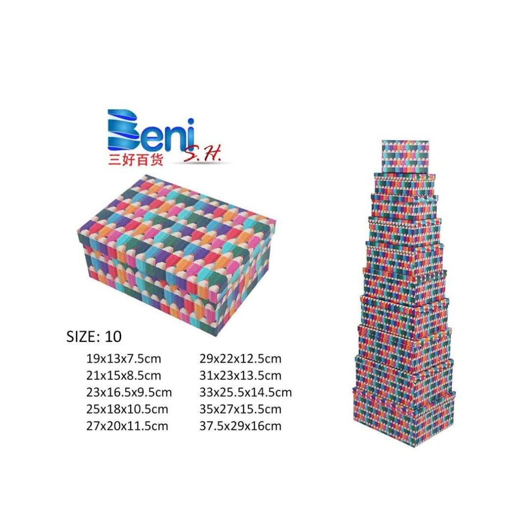 Caja regalo 605 set10 37.5x29x16cm