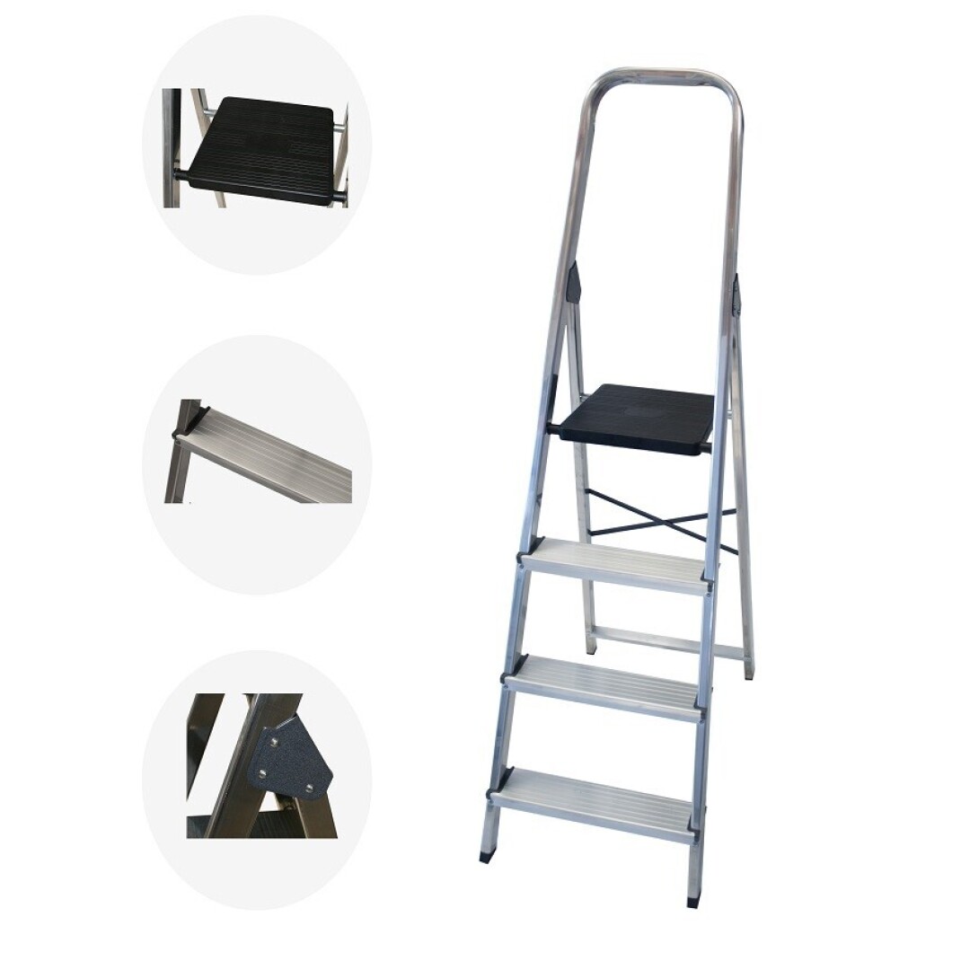 Escalera domeatica aluminio 4p