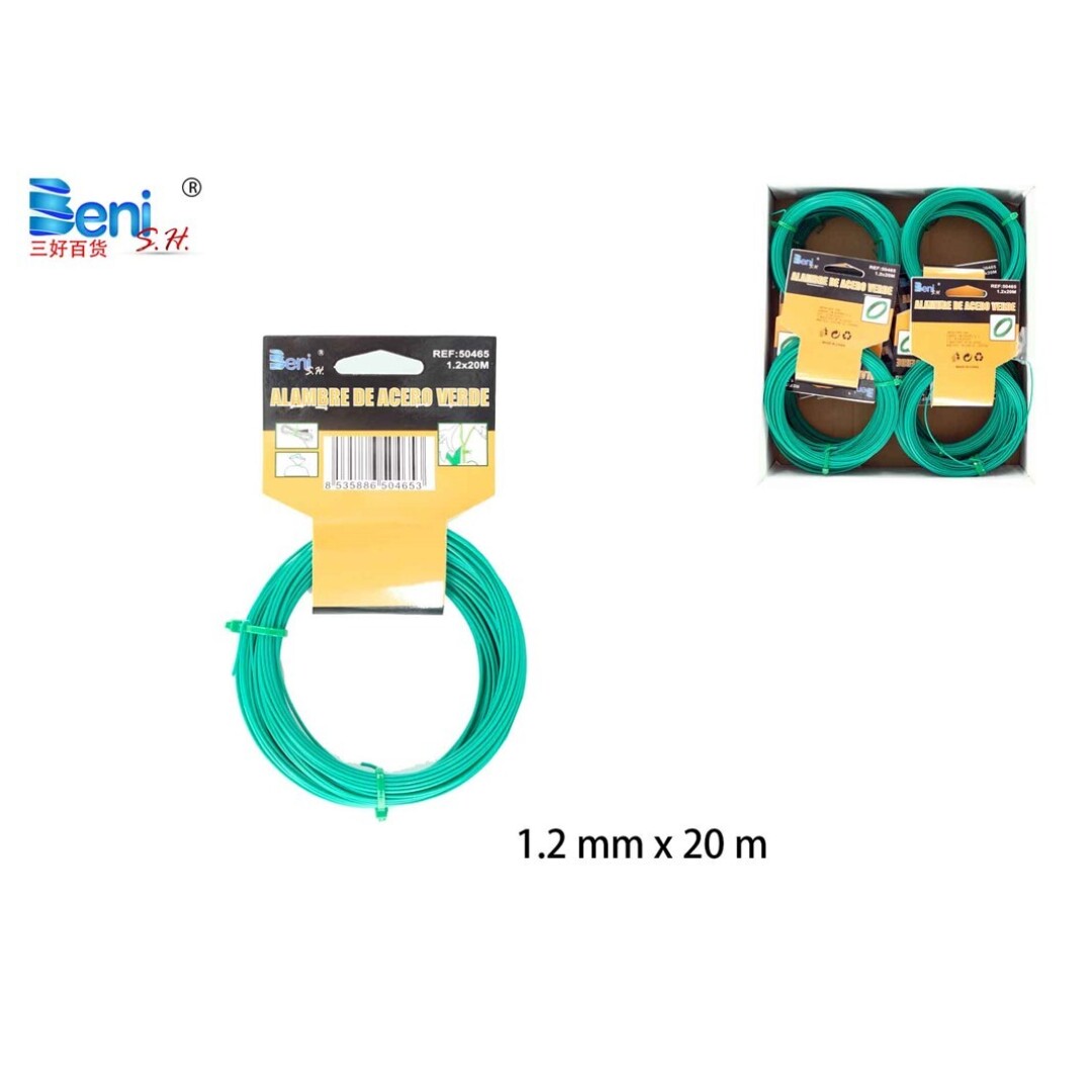 Almbre de acero verde 1.2mmx2om
