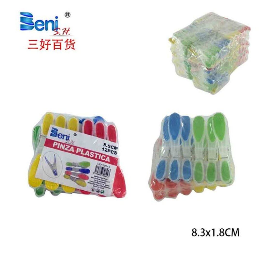 Pinza ropa plastico 8.3x1.8cm