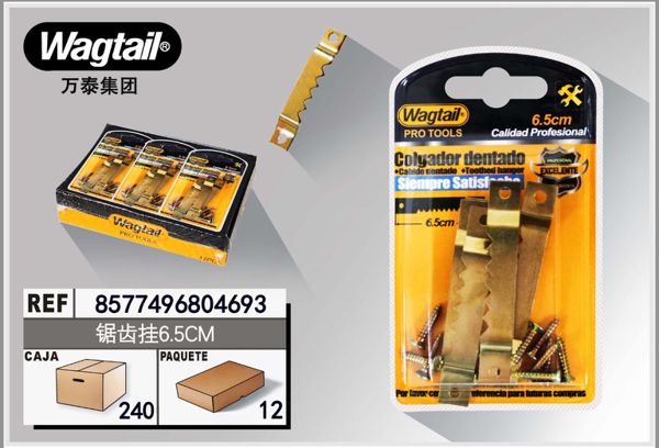Colgador dentado 65mm