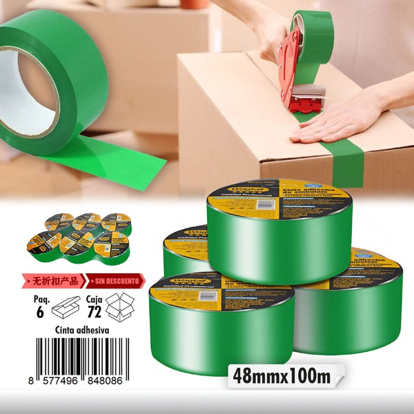 0.045mm*48mm*100m cinta adhesiva \