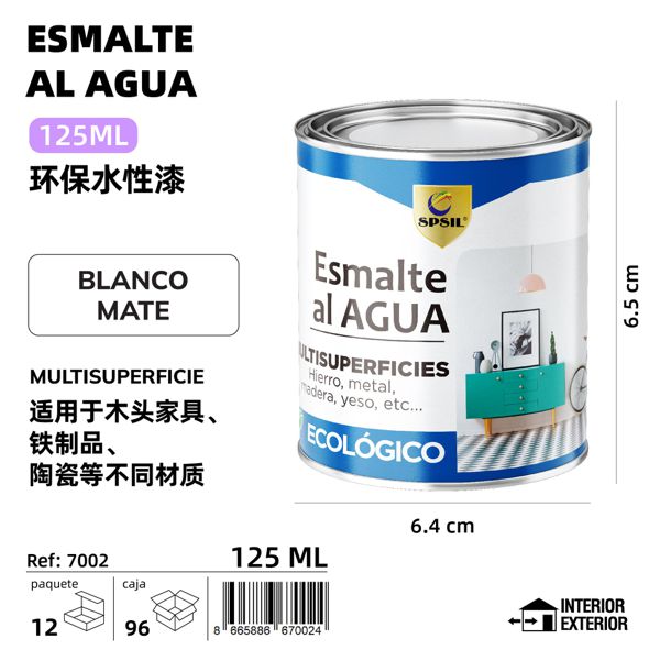 P.agua blanco mate 125ml 150g