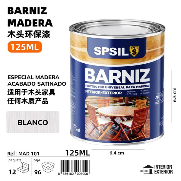 P.madera blanco 125ml