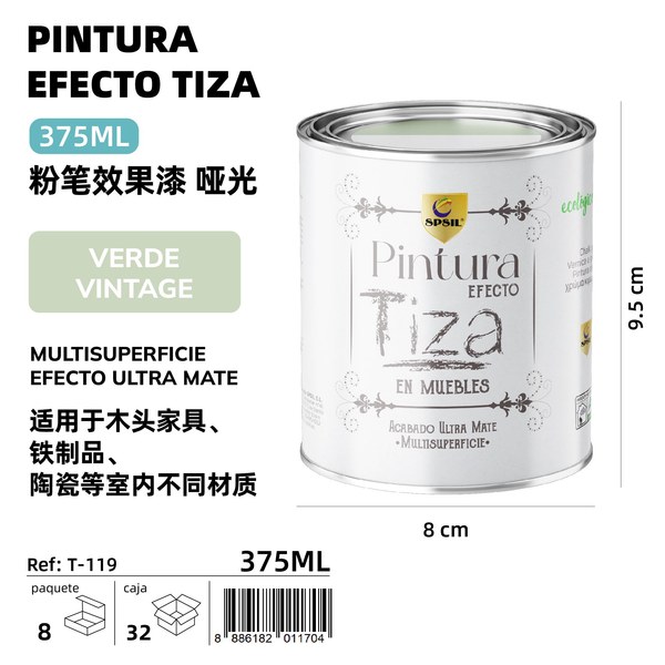 Pintura verde vintage 375ml