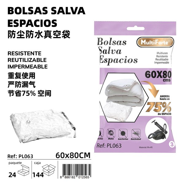 Bolsas salva espacios 60*80