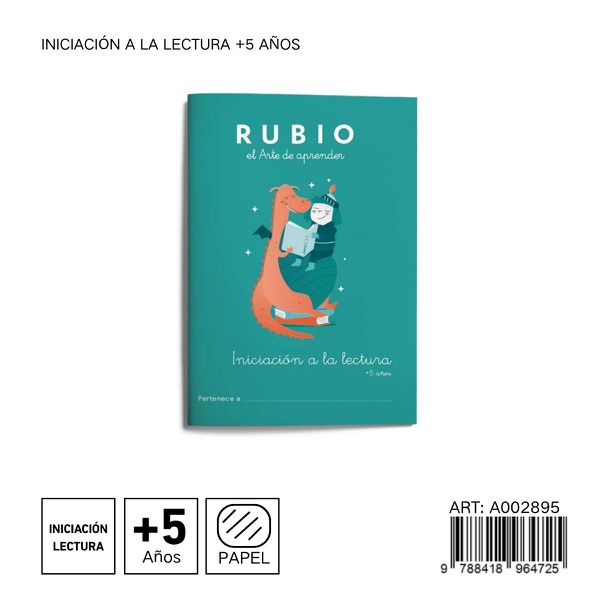 Rubio cuaderno a5 iniciación a la lectur