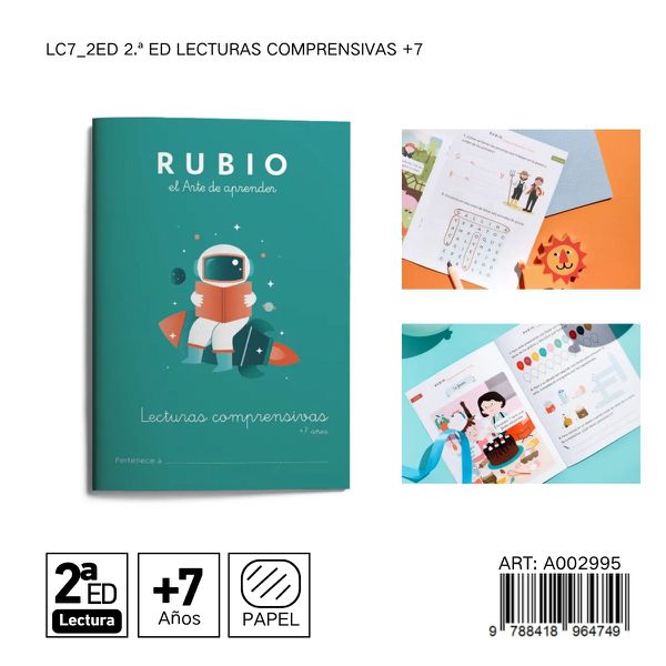 Rubio cuaderno a5 lecturas comprensivas